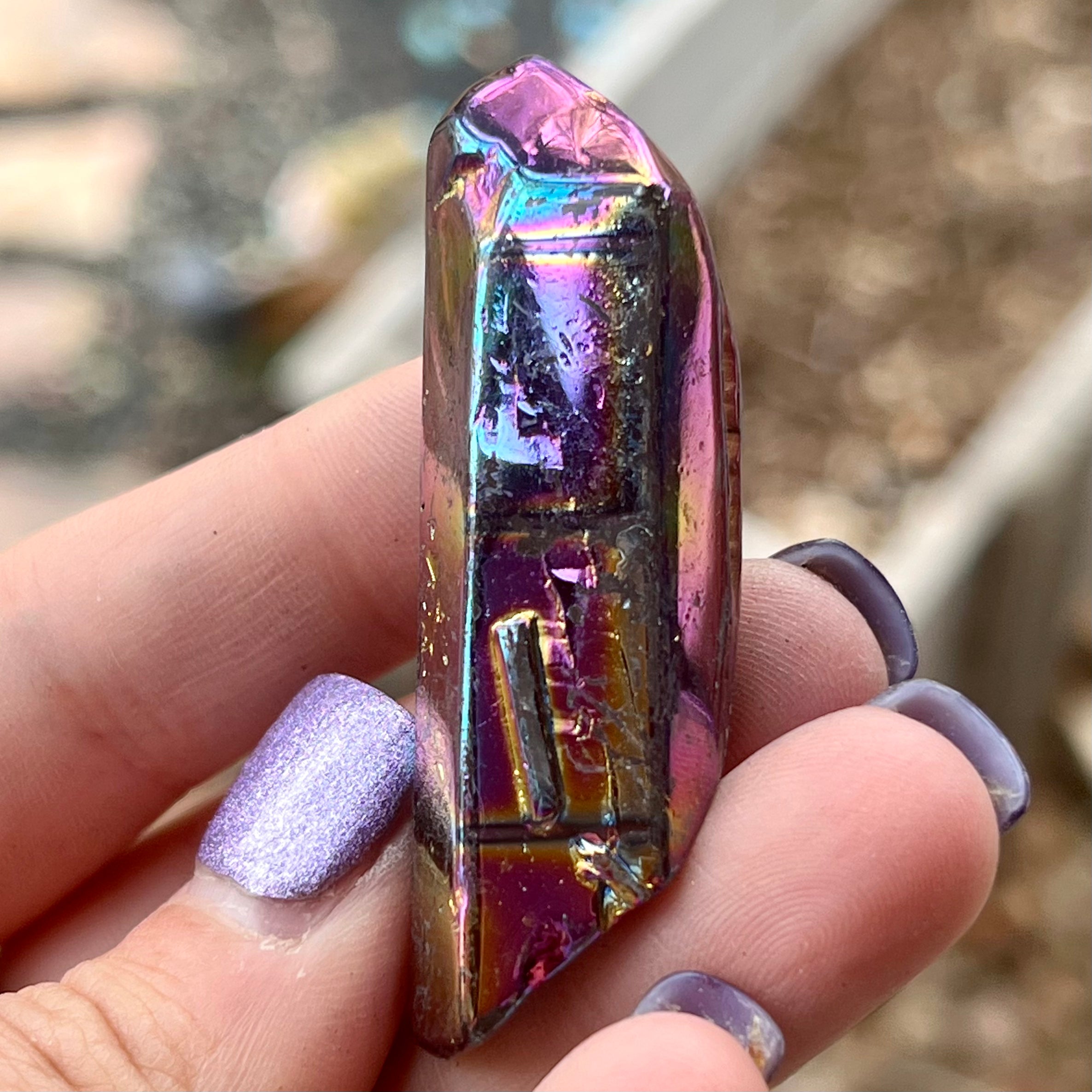 Titanium Aura Quartz Crystal CrystalBarista