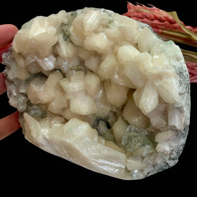 Stilbite & Fluorite Geode - Mineral