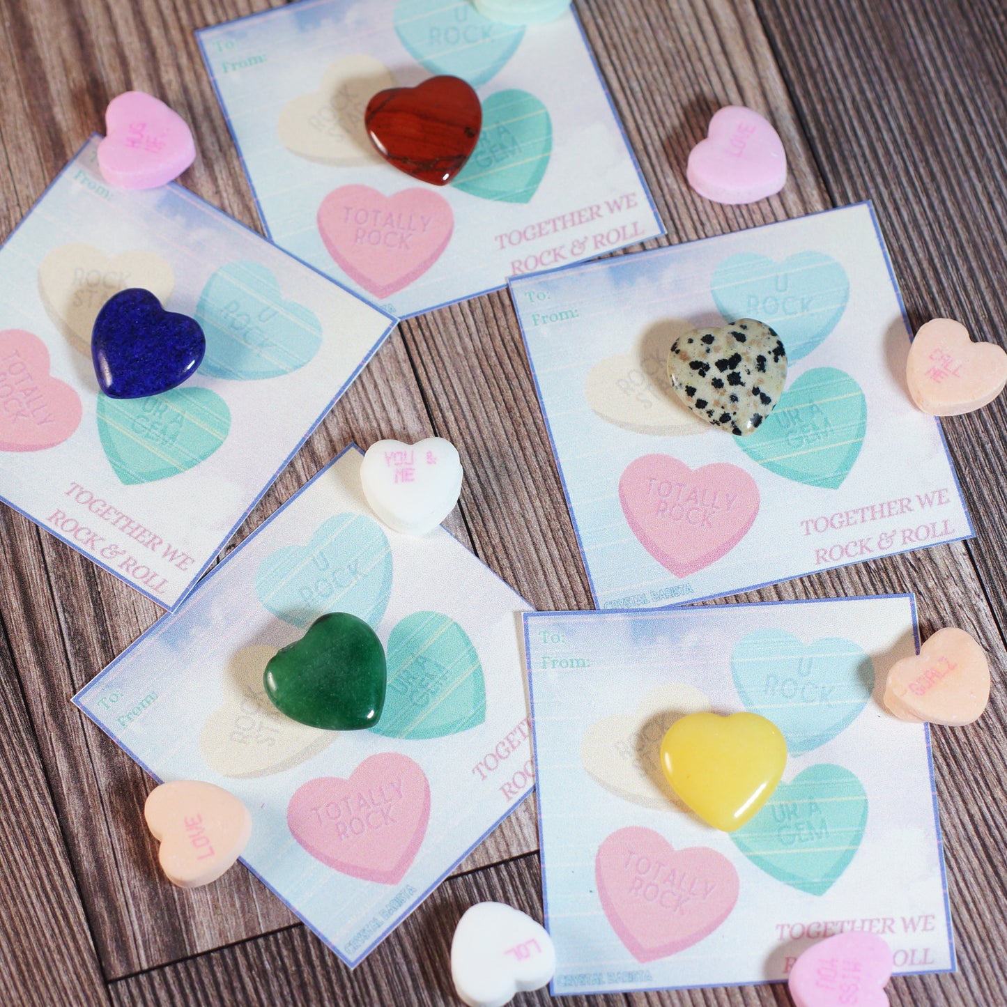 Gemstone Heart Valentine’s Favors (6pk)