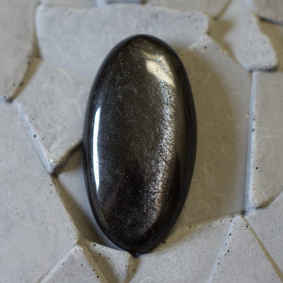 Silver Sheen Obsidian - Cabochon