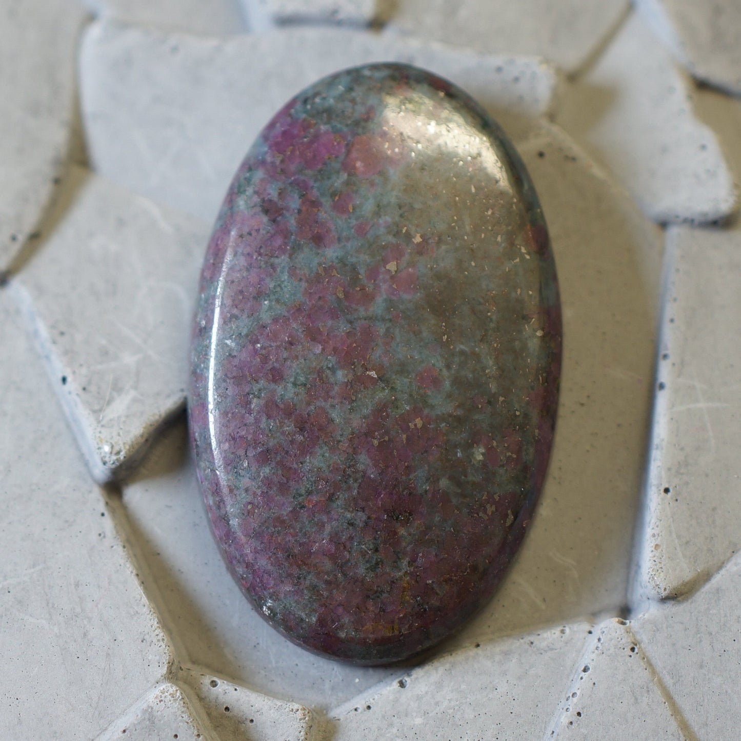 Kyanite & Ruby *Fluorescent* - Cabochon