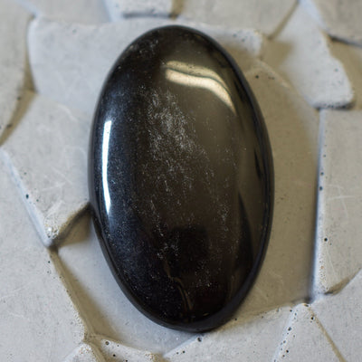 Silver Sheen Obsidian - Cabochon