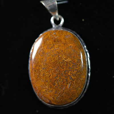 Red Micro Moss Agate - Pendant