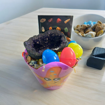 Rock & Crystal Themed Easter Baskets