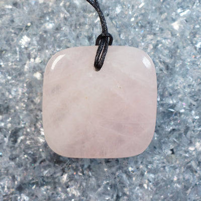 Rose Quartz - Drilled Pendant