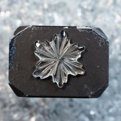 Quartz - Carved Flower Cabochon