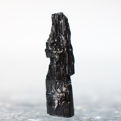 Etched Black Tourmaline Crystal - Mineral Specimen