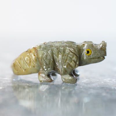 Alligator - Soapstone Carving