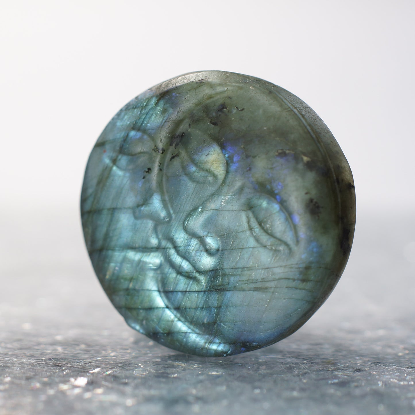 Sun & Moon Labradorite - Carving