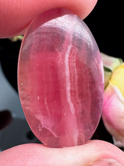 "candy' Rhodochrosite Cabochon