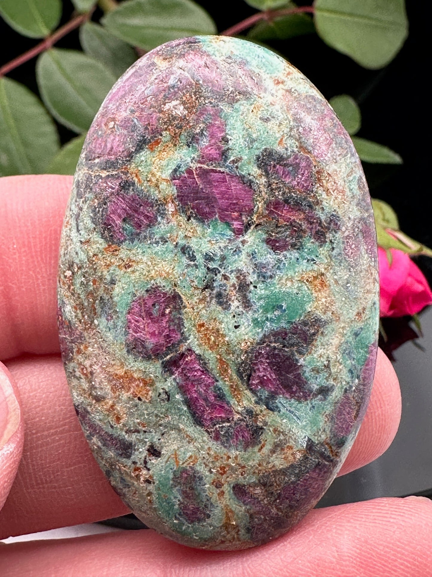 Ruby Fuschite Cabochon