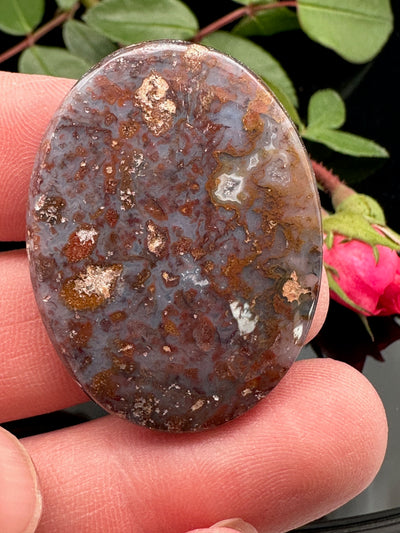 Brown Moss Agate Cabochon