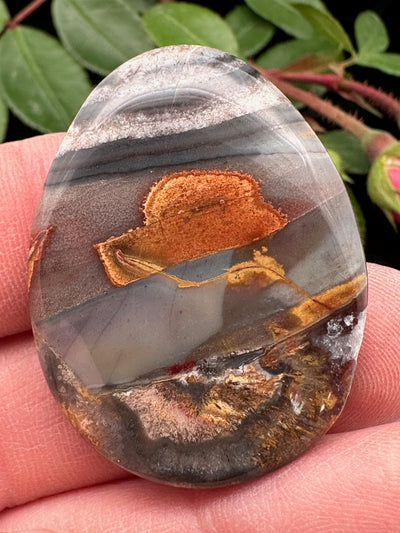 Neat Polychromatic Agate Cabochon