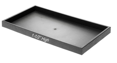 1.5" High Black Jeweler's Tray - Black