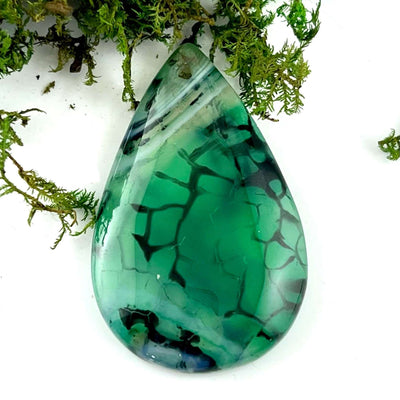 Dragon Scale Agate - Drilled Pendant