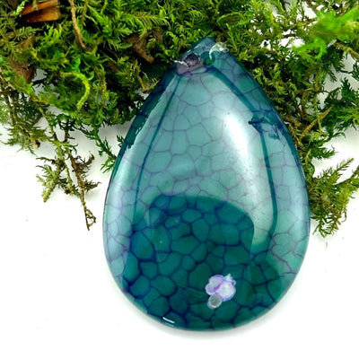 Dragon Scale Agate - Drilled Pendant