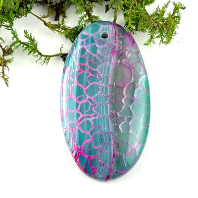 Dragon Scale Agate - Drilled Pendant