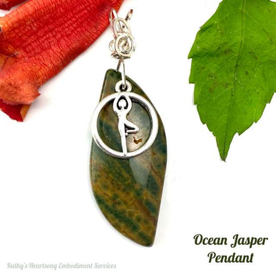 Ocean Jasper & Meditation - Pendant