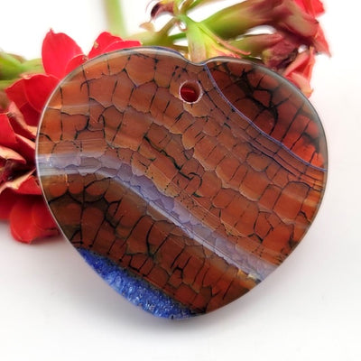 Dragon Scale Agate - Drilled Pendant