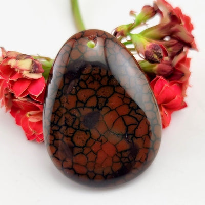 Dragon Scale Agate - Drilled Pendant