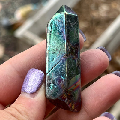 Titanium Aura Quartz - Crystal Cluster