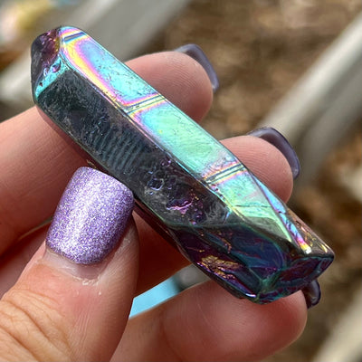 Titanium Aura Quartz - Crystal Cluster