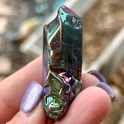 Titanium Aura Quartz - Crystal Cluster