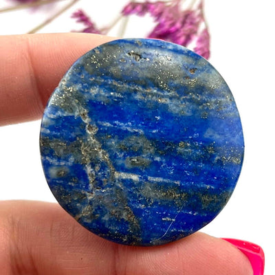 Lapis - Pog (Round Doubled Domed Cabochon)