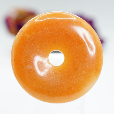 Orange Aventurine - Stone Donut or Pi Stone