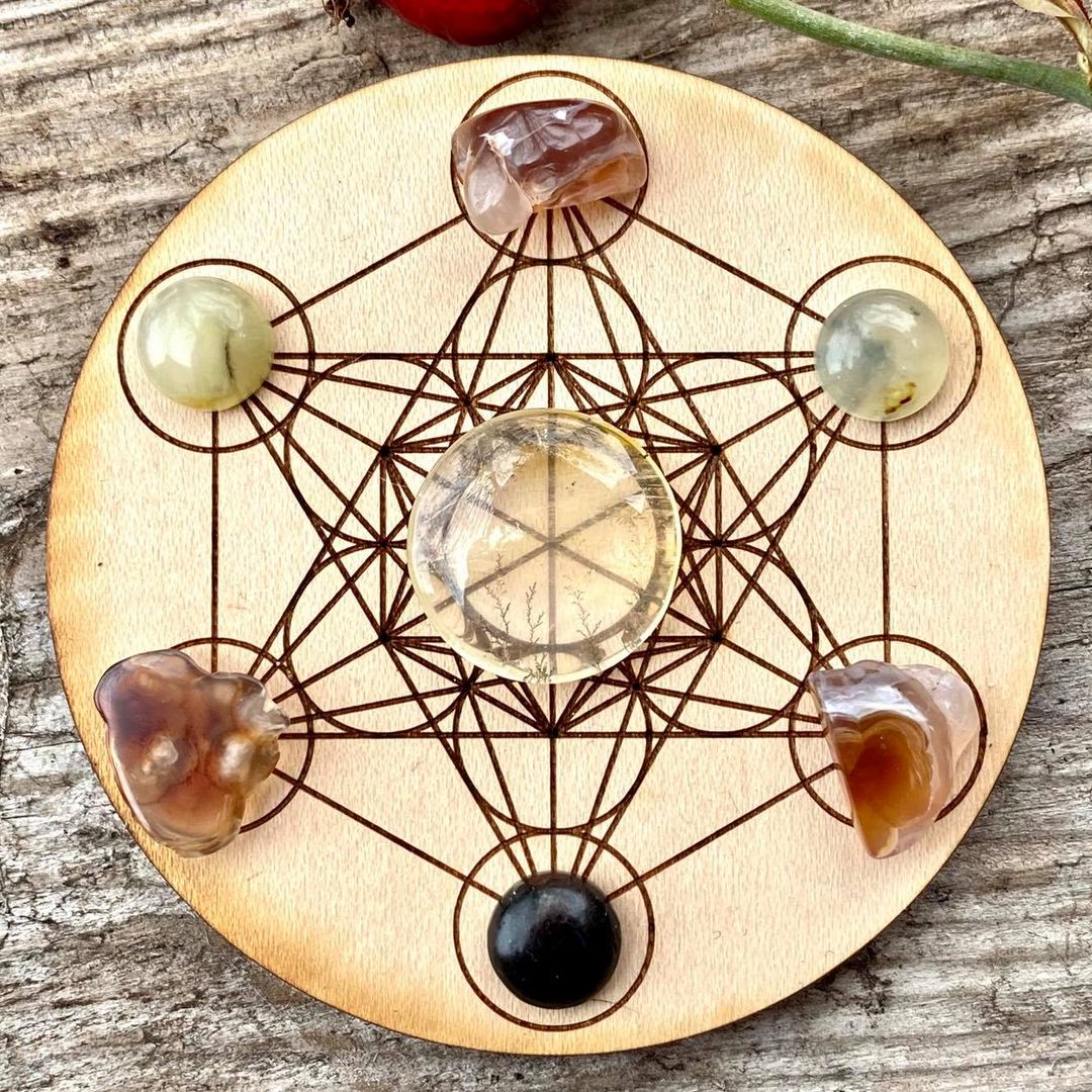 Finding Internal Joy - 3" Crystal Grid