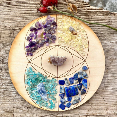 Exploring Past Lives - 6" Crystal Grid