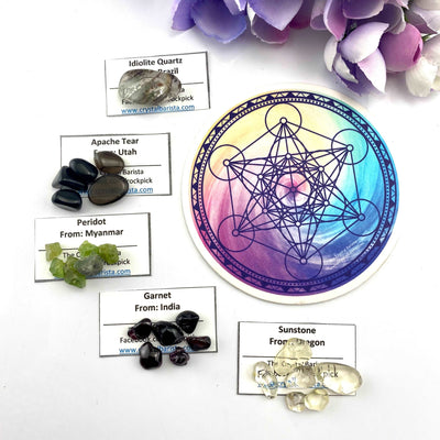 3.7” Crystal Grid Set Crystal Healing *Special *