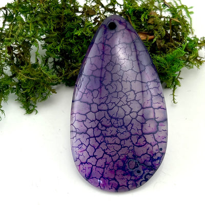 Dragon Scale Agate - Drilled Pendant