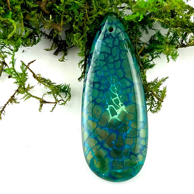 Dragon Scale Agate - Drilled Pendant