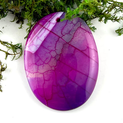 Dragon Scale Agate - Drilled Pendant