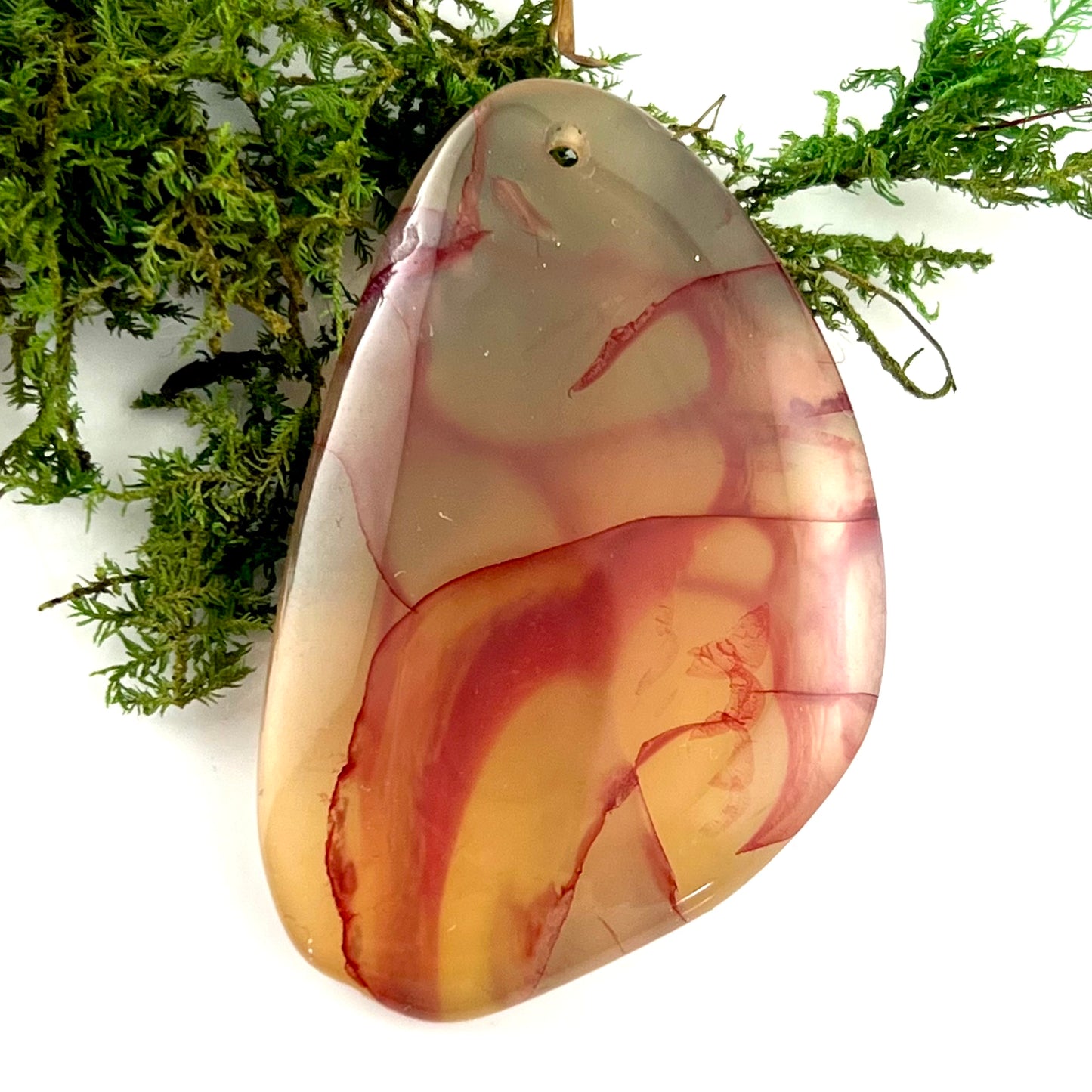 Dragon Scale Agate - Drilled Pendant