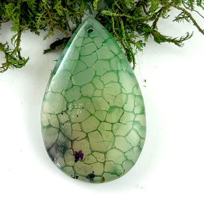 Dragon Scale Agate - Drilled Pendant