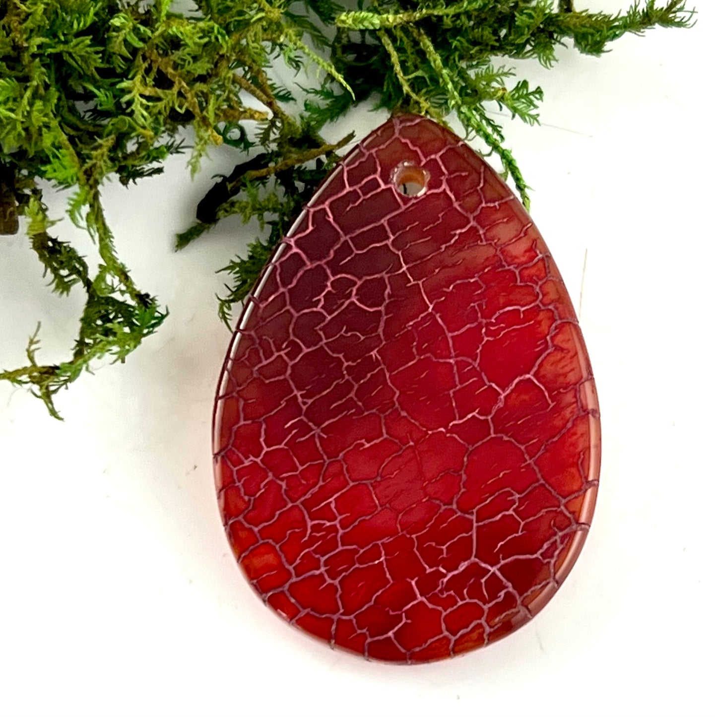 Dragon Scale Agate - Drilled Pendant